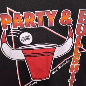 Party & Bullshit T-Shirt - Black and Red